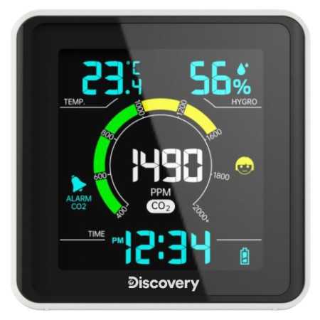 Estación meteorológica Levenhuk Discovery Report WA40 con monitor de CO2