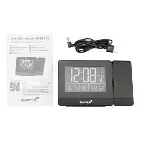 Termometro levenhuk wezzer base l70 con proiettore e orologio