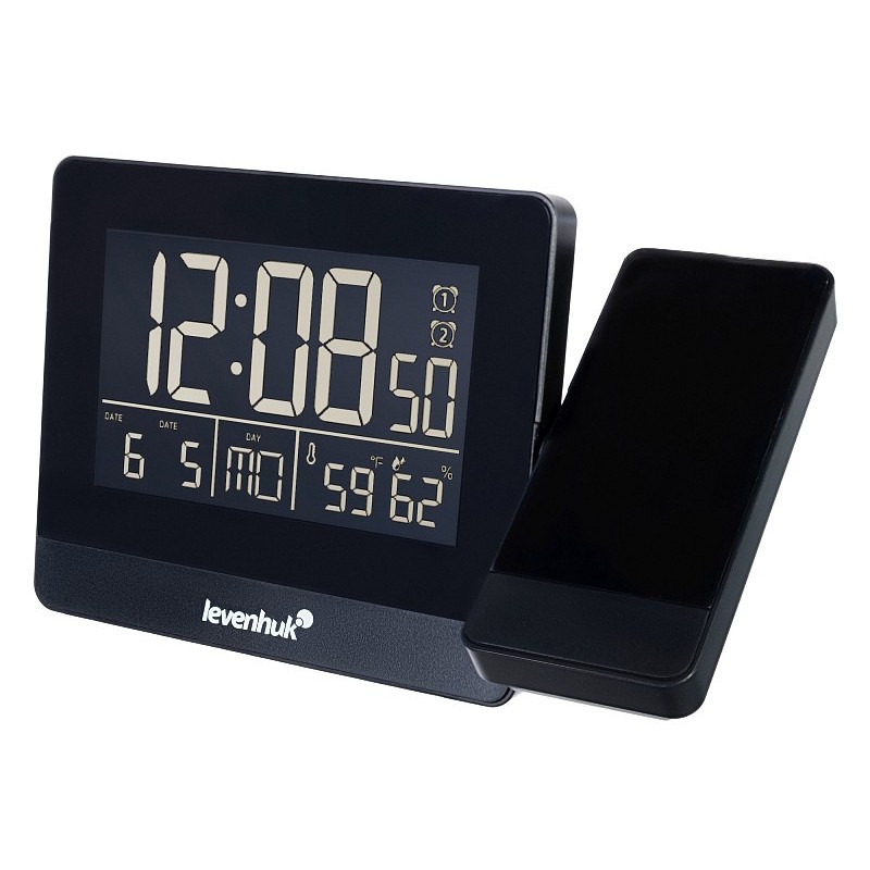 Termometro levenhuk wezzer base l70 con proiettore e orologio