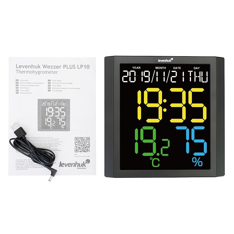 Termoigrometro levenhuk wezzer plus lp10