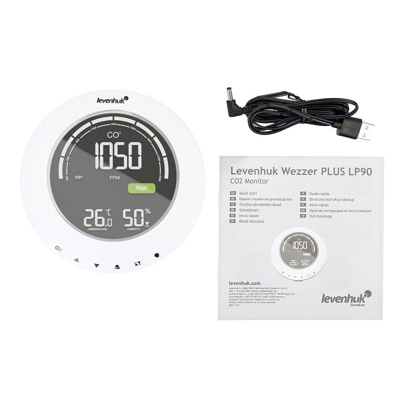 Détecteur de co₂ levenhuk wezzer plus lp90