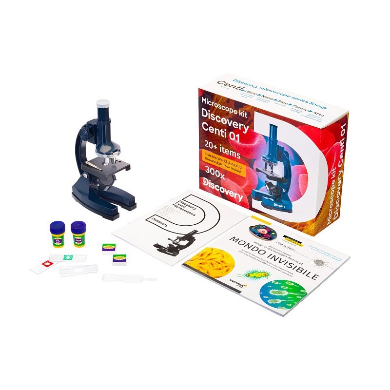 Microscop levenhuk discovery centi 01 cu carte