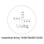 Prismáticos de retícula Levenhuk Army 12x50