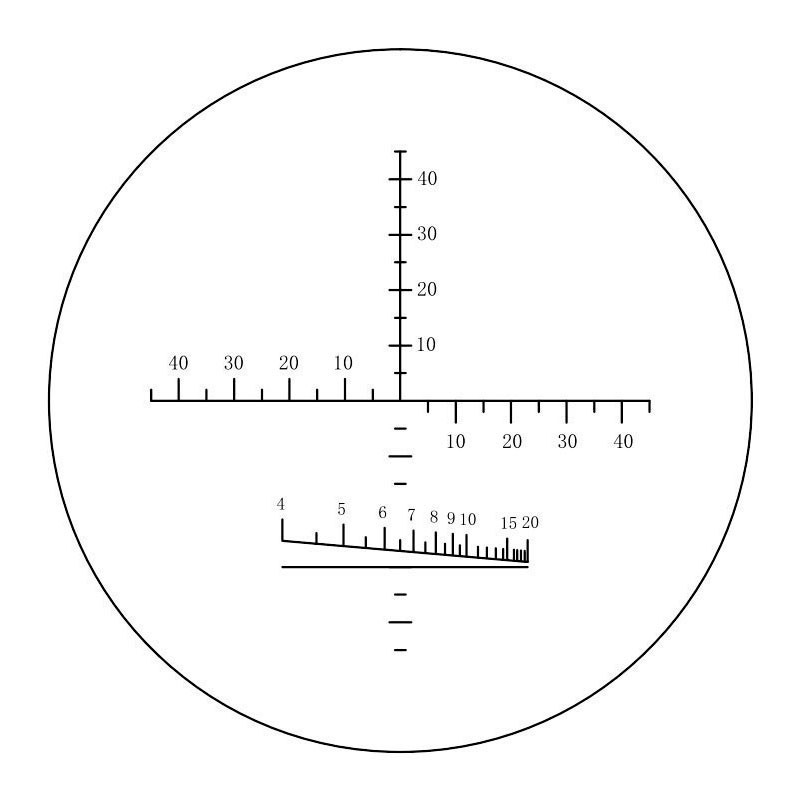 Monocular de retícula levenhuk wise plus 10x56
