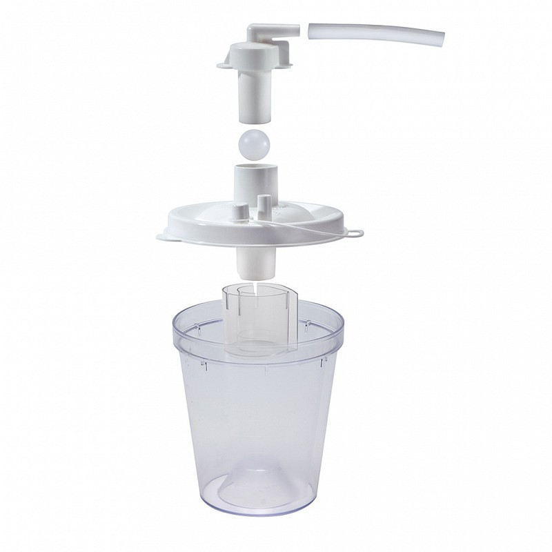 Nouveau pot de remplacement de 800 cc pour vacuaid devilbiss complet avec filtre intégré