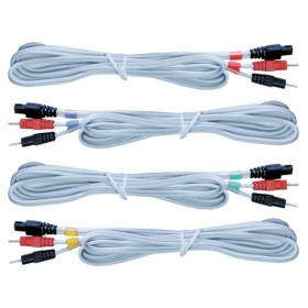 Juego de 4 Cables Compex Gris 6P/ Alambre Chattanooga/ Compex A PLUG