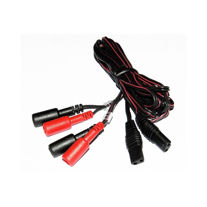 Pair of cables for electrostimulators beac