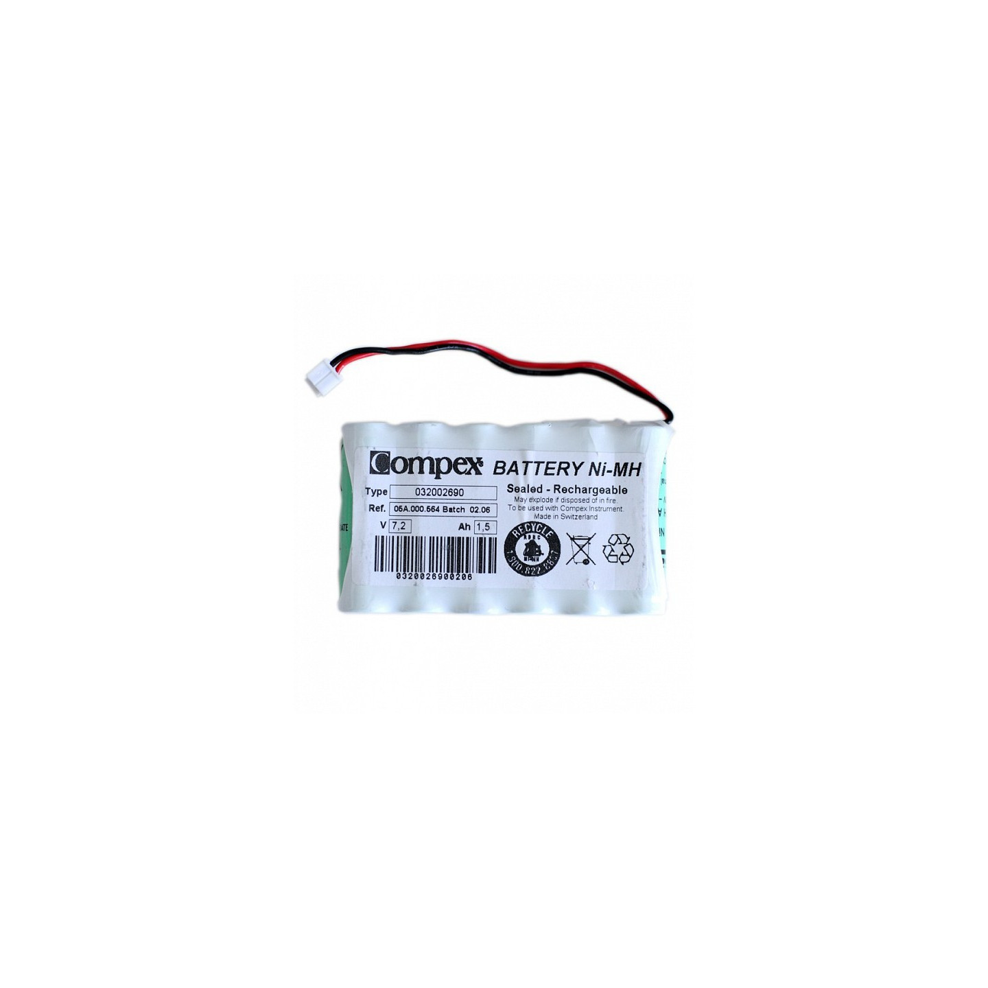 Batterie für kabelgebundene Elektrostimulatoren von Compex