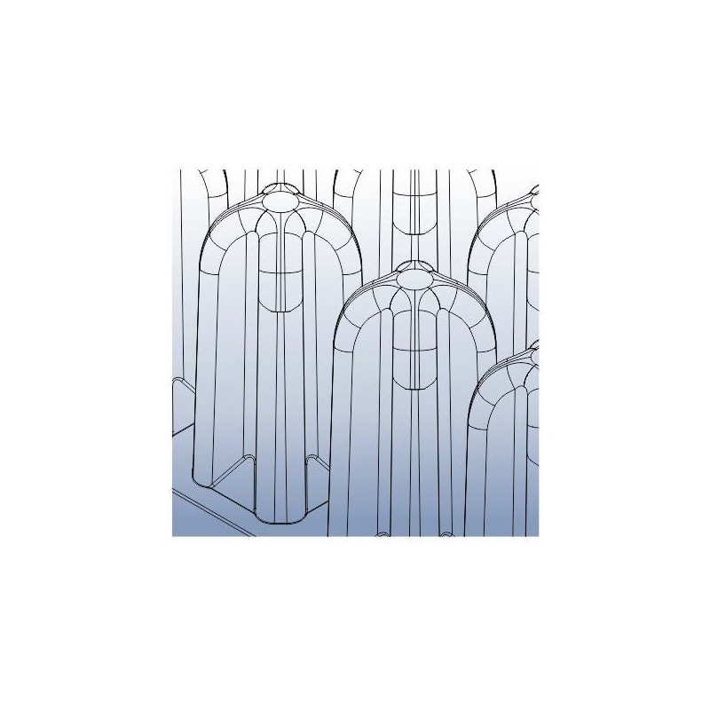 Pernă cu bule de aer micro-interschimbabile anteamed airpro 40x40x9 cm cu 2 valve