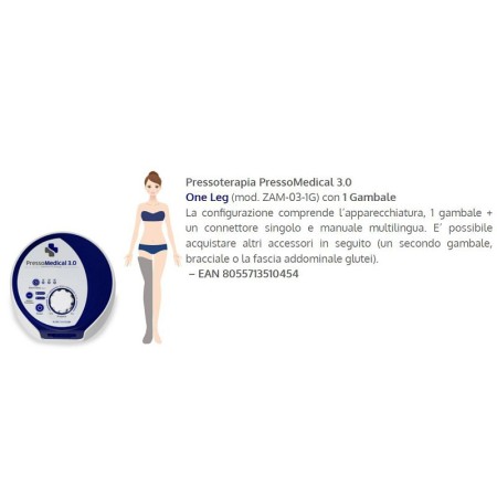 Pressoterapia pressomedical 3.0 - 1 gambale