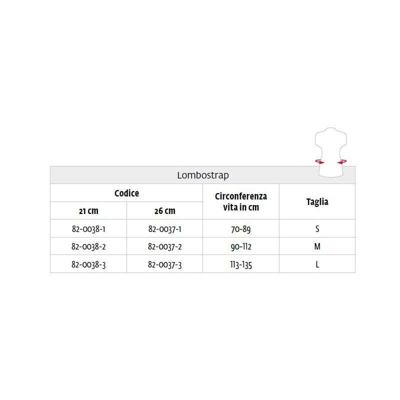 Lumbostrap corset for acute or subacute lumbago - l, 26 cm