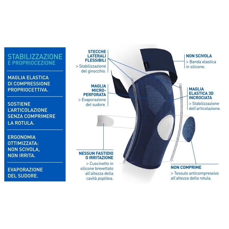 Epitact - knee brace for epitheliumflex ligaments – size t4 (circumfer. 42-43)