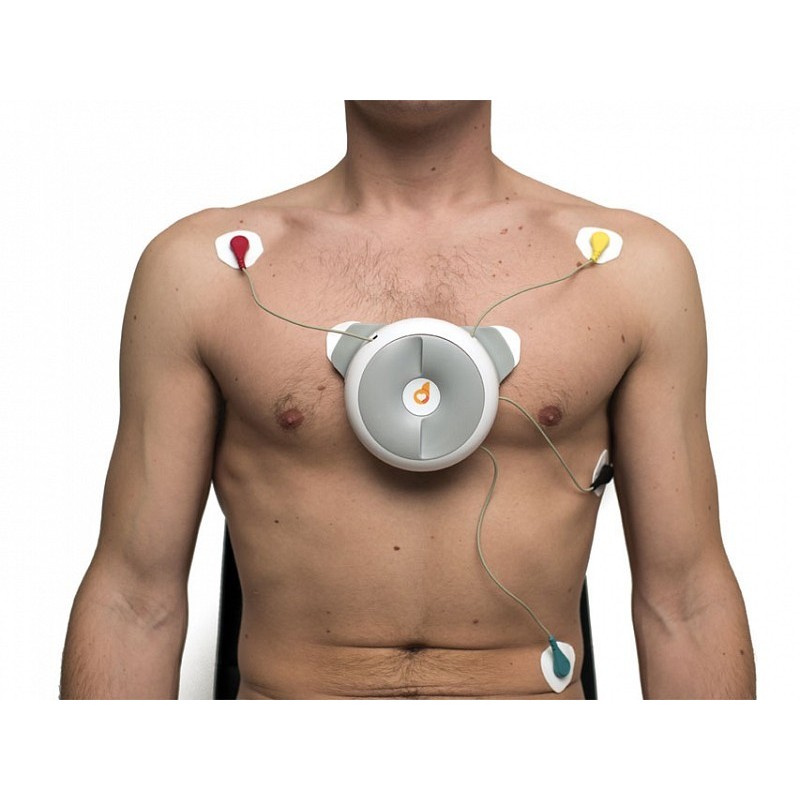 Ecg portatile d-heart 8/12 canali per smartphone e tablet