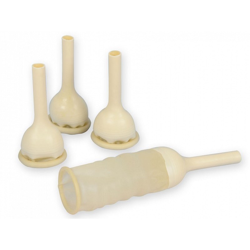 Uitwendige latexkatheter voor mannen - diam 40 mm - pak 30 stuks.