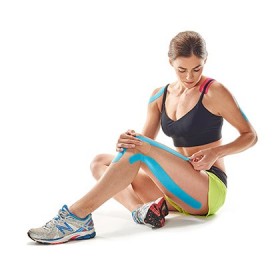 Nastro kinesiologico ad uso professionale chattanooga chatt-tape - colore blu - 5cm x 5m