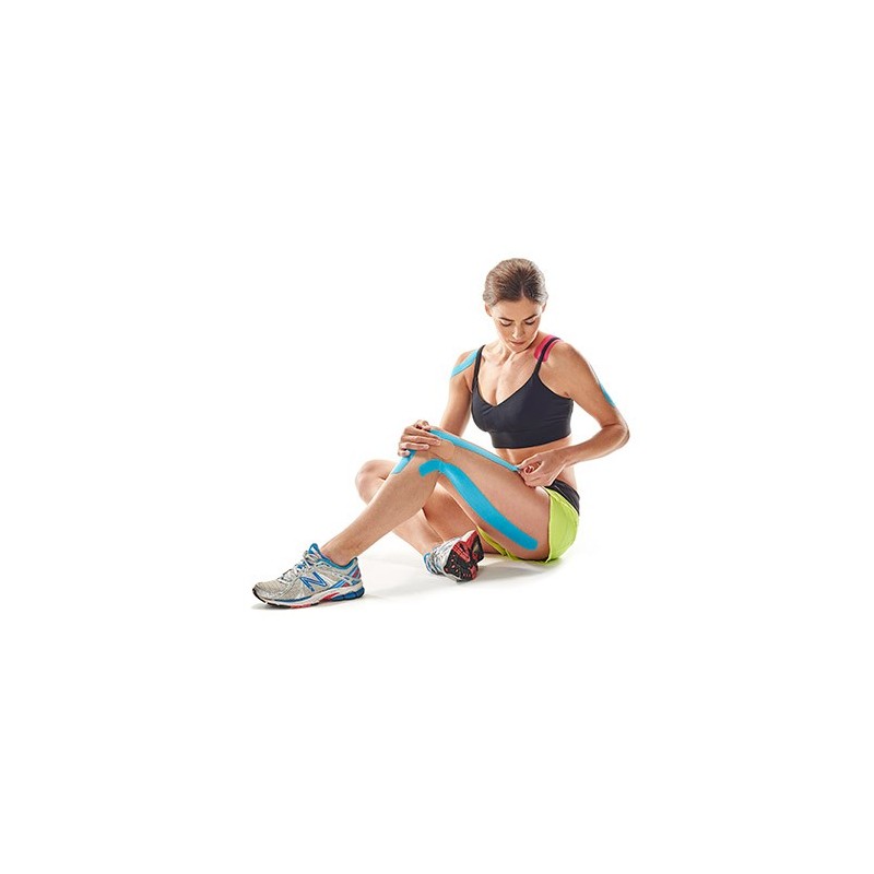 Kinesiologie tape für den professionellen einsatz chattanooga chatt-tape - blaue farbe - 5cm x 5m