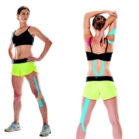 Kinesiologie tape für den professionellen einsatz chattanooga chatt-tape - farbe schwarz - 5cm x 5m