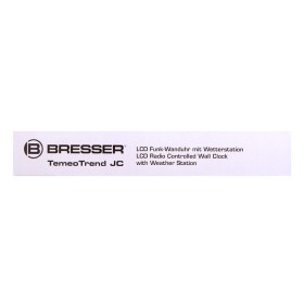 Bresser temeotrend jc reloj de pared lcd, negro