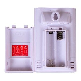 Orologio da parete meteorologico bresser temeotrend jc lcd, nero