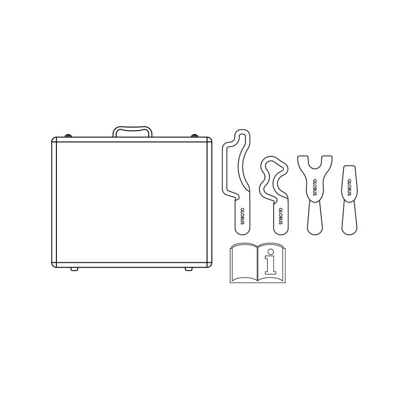 Kit fascia tools per il trattamento della zona pelvica con diacare 7000