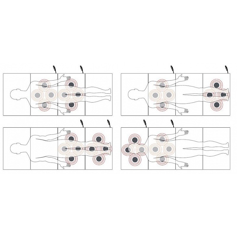 Globus - total body 200 memory foam madrass, 8 solenoider