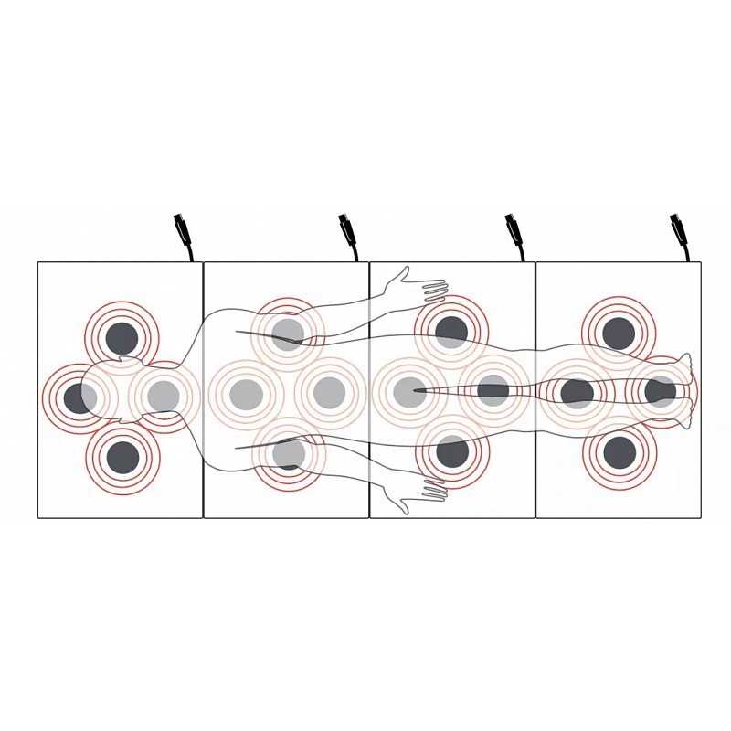 Globus - materasso total body 400 xp memory foam, 16 solenoidi (solo con magnum 3500)