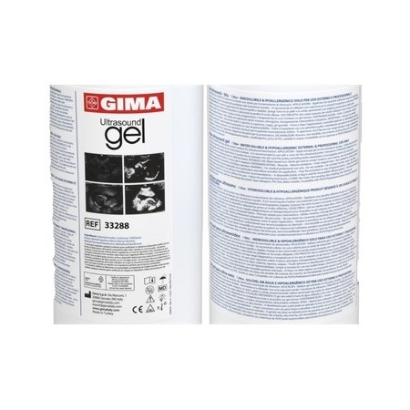 Gel ultrasónico azul - botella de 1 litro - pack  18 uds.