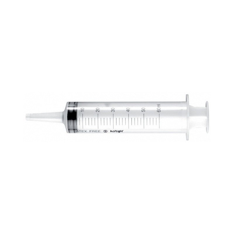 Needleless syringe 60 ml inj/light with catheter cone - 20 pcs.