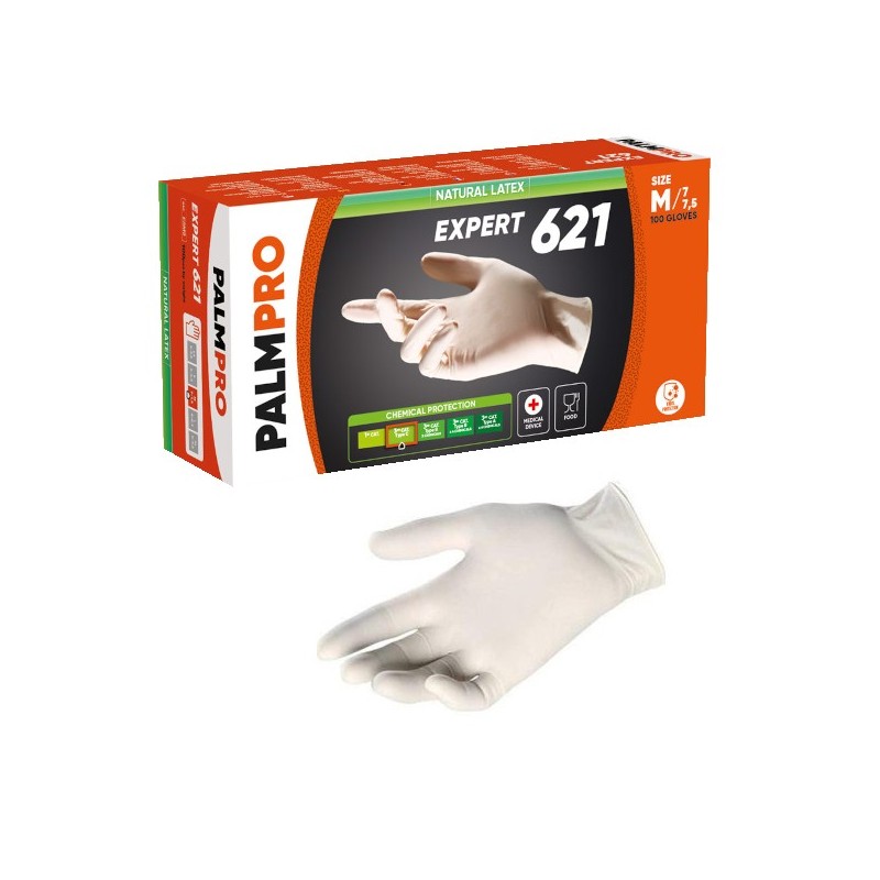 Jednorázové latexové rukavice s pudrem multipro sensitive esms - 100 ks.