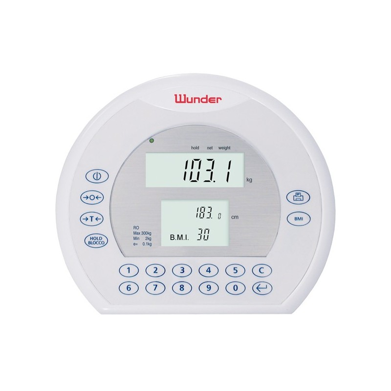 Professional electronic personal scale with handrail rh300