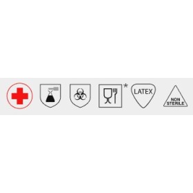 Gants jetables latex chloré non poudré doc non poudrÉ chlorÉ - 100 pcs.