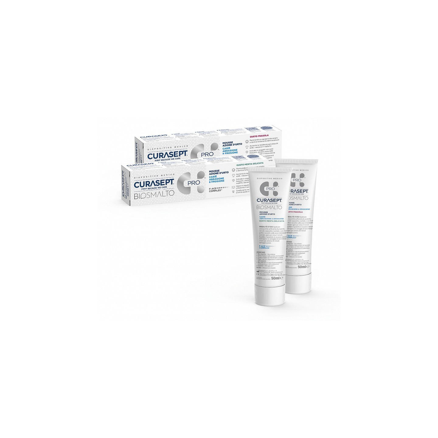 CURASEPT BIOSMALTO Home mus o działaniu szokowym 50 ml truskawka lub mięta