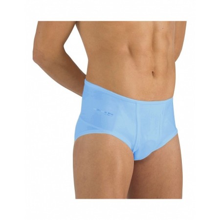 Medium hernia block briefs with strong tension color blue wellness 651