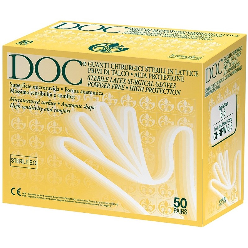 Chrpw puderfreie sterile latex-op-handschuhe - 50 paar