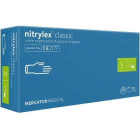 Einweghandschuhe aus Nitril ohne Puder NITRYLEX CLASSIC BLUE - 100 Stk.