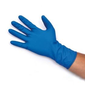 Einweg-latexhandschuhe doc high risk blue microrough - 50 stk.