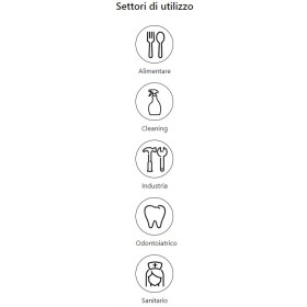 Guanti in nitrile senza polvere eko zero ultra light & soft - 100 pz.