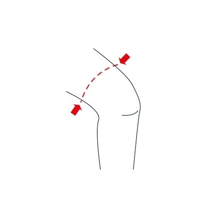 Verstellbare elastische knieorthese patellaeindämmung new edge 020