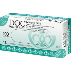 Mănușă naturală, fără pudră de latex pentru piele sensibilă, doc dental line - 100 de bucăți.