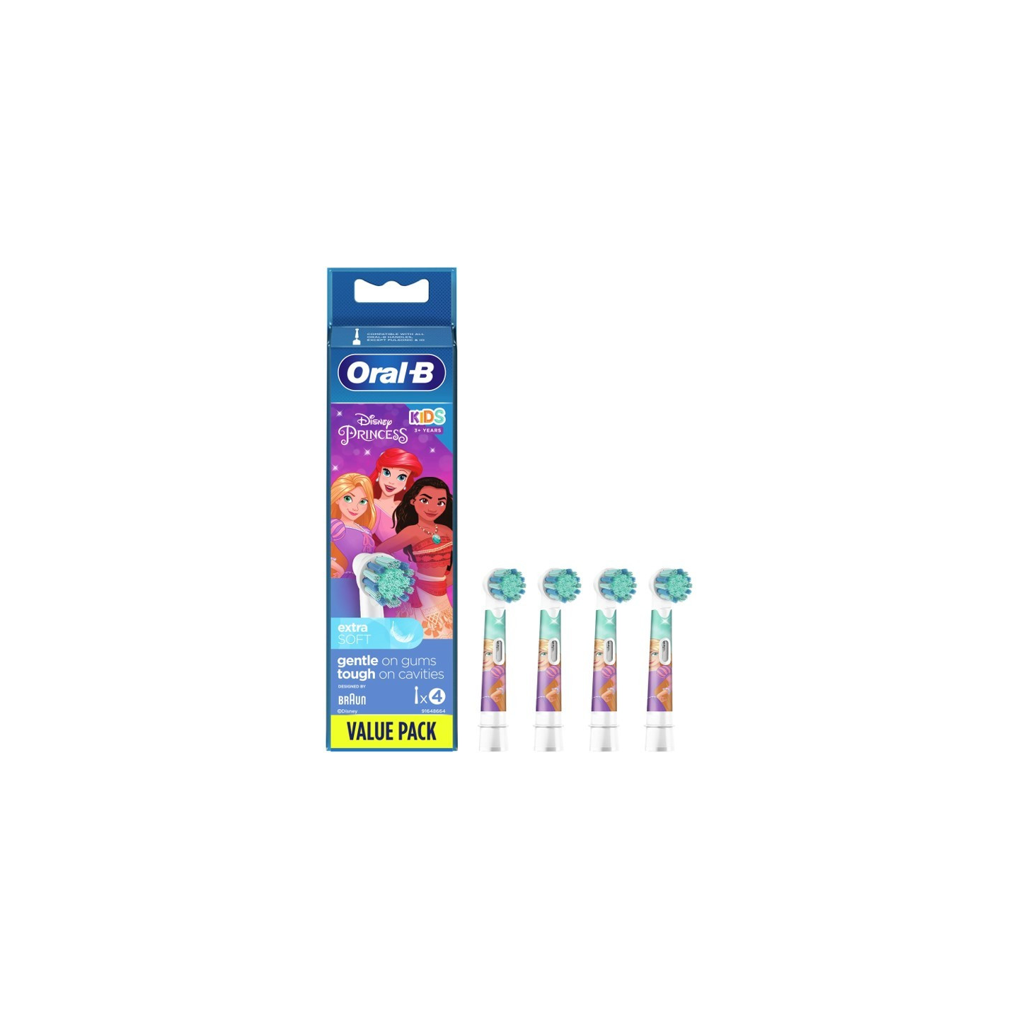 Oral b kids testine di ricambio extra soft 4 pezzi