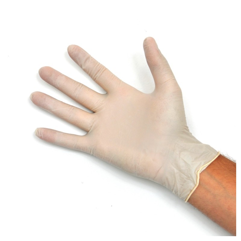 Eldobható latex kesztyű pormentes doc eko plus pormentes - 100 db.