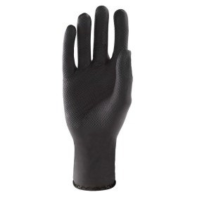 Gants jetables en nitrile orange non poudré glovely biosafe pf tech noir - 50 pcs