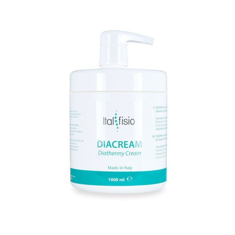 Diacream crème conductrice pour la radiofréquence, le técar, la diathermie avec distributeur - 1000 ml