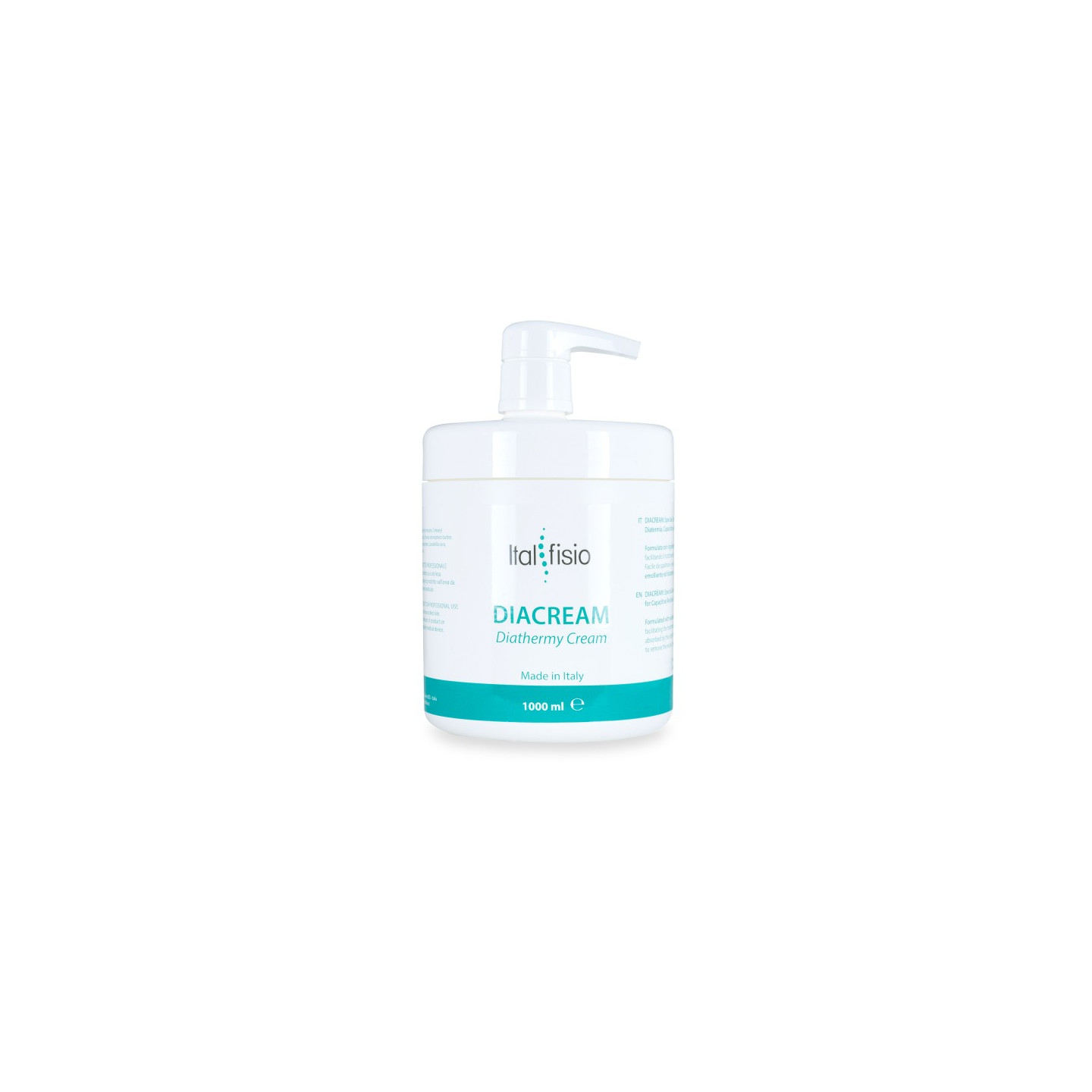 DIACREAM Crema conduttiva per Radiofrequenza, Tecar e Diatermia con dosatore - 1000 ml