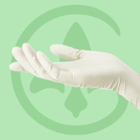 Eldobható kesztyű latex pormentes klórát doccl silk - 100 db.