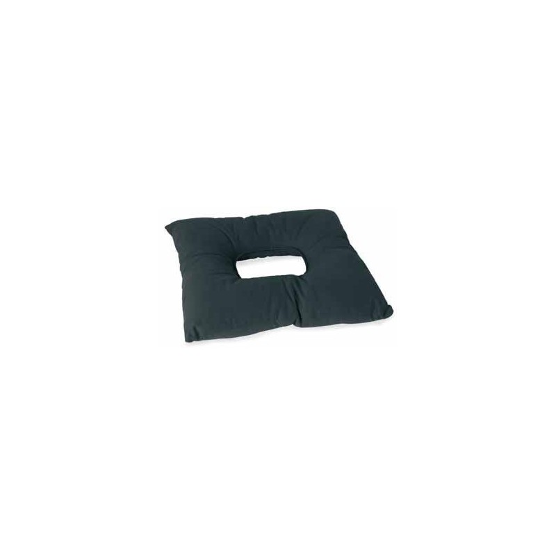 Silicone hollow fiber cushion with central hole