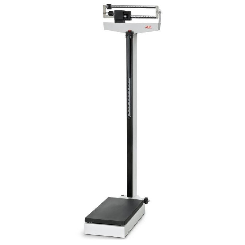 Professional mechanical column slider bathroom scale with integrated telescopic altimeter