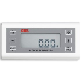 Professionelle digitale personenwaage mit säule und bmi-funktion klasse iii