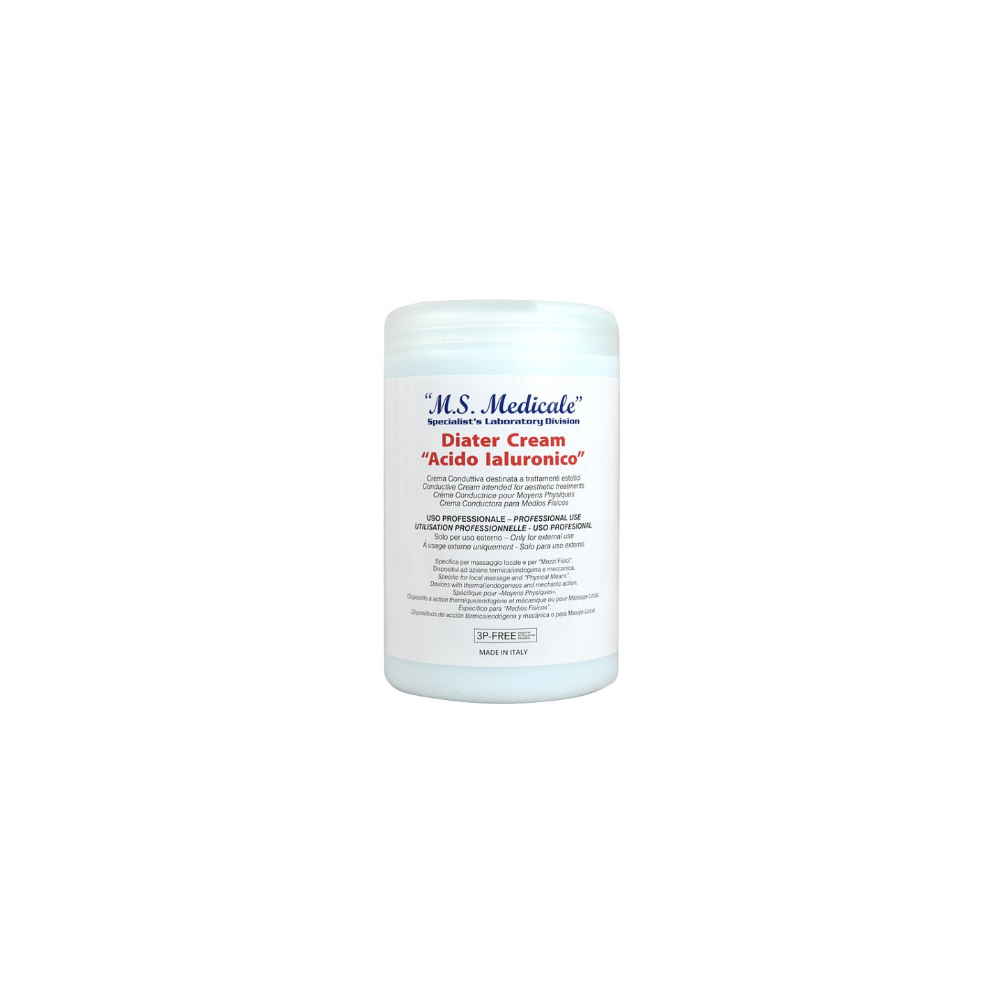 Conductive cream diater - 1 l - hyaluronic acid