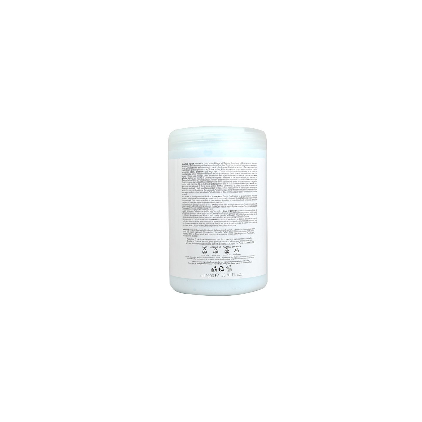 Conductive cream diater - 1 l - hyaluronic acid